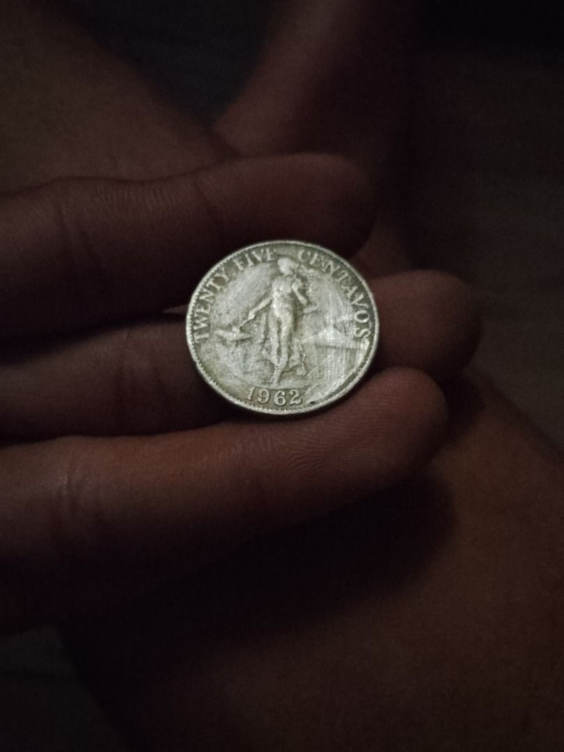 Twenty five centavo 1962 (Category: Currency) located in Manila. Submitted by odddragon.7e43e4 (Listing ID 1464847220, Image 3). Description: Just pm me for info. Pm me to this email Facebook margallo rojales peralta.