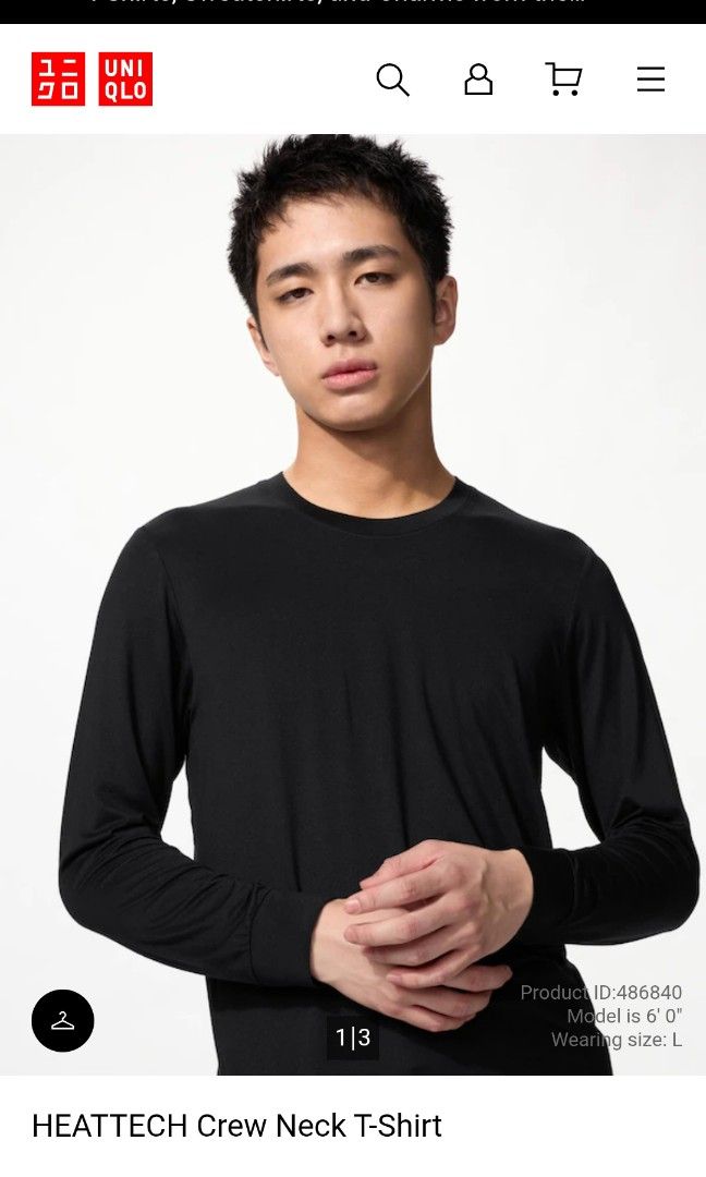 UNIQLO HEATTECH LONGSLEEVE (Category: Coats, Jackets and Outerwear) located in Laoag. Submitted by soulleadthrift (Listing ID 1464884168, Image 1). Description: FOR SALE‼️‼️‼️ 🔥🔥🔥 BRAND: UNIQLO TYPE: HEATTECH LONGSLEEVE DIMES 21 WIDTH X 19 WIDTH 27 LENGTH X 26 LENGTH CR:9.8/10 EXCELLENT CONDITION NO ISSUE LOC: LAOAG CITY ILOCOS NORTE📌📌📌 300+SF DM LANG📩📩📩.