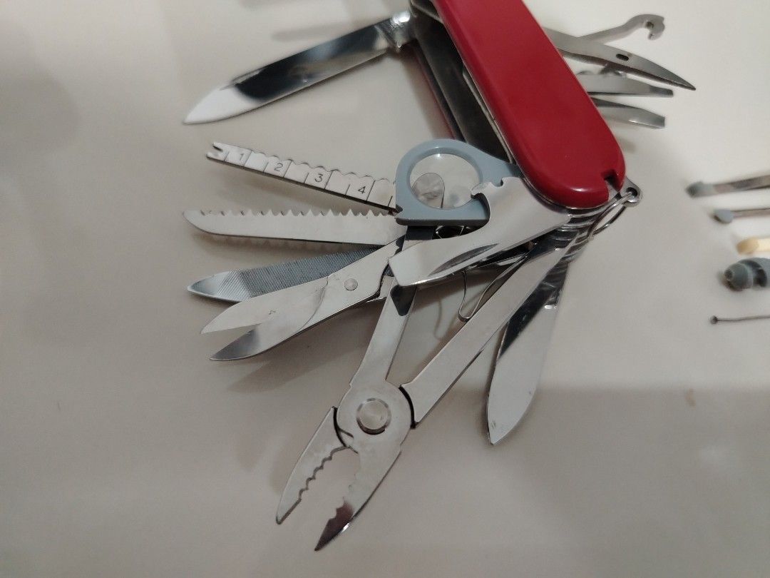 Victorinox Swisschamp red (Category: Hiking & Camping) located in Manila. Submitted by goldenking0 (Listing ID 1464953120, Image 3). Description: 8/10 condition .