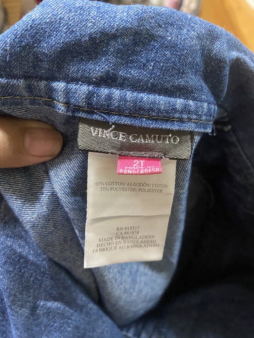 Vince camuto denim jacket (Category: Babies & Kids Fashion) located in Manila. Submitted by avathriftedcloset (Listing ID 1464966254, Image 3). Description: .