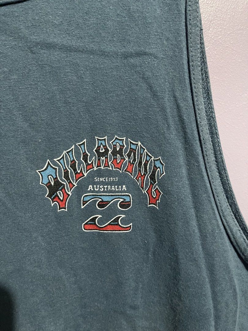 Vintage Billabong Tank Top (Category: Tshirts & Polo Shirts ) located in Angeles City. Submitted by andreiboughts (Listing ID 1464868120, Image 3). Description: Length: 30 Width: 19.5 Condition: 9/10 Color rate: 9/10 Issue (s): crackprints Complete Tags ✅ Large on tag.