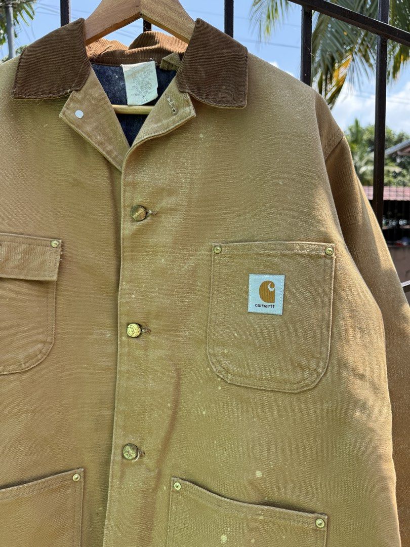Vintage Carhartt Blanket Lined Chore Jacket 6BLC Size 40 (Category: Coats, Jackets and Outerwear) located in Santa Cruz. Submitted by hongkongmarketph (Listing ID 1463254448, Image 1). Description: Vintage Carhartt Blanket Lined Chore Jacket 6BLC Size 40 Crispy condition 25 width / 29 length 6500 pm me. thank you!.