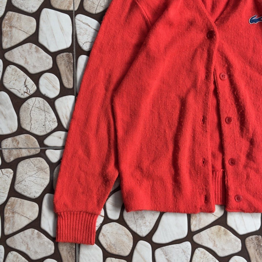 Vintage Lacoste Red Cardigan (Category: Coats, Jackets and Outerwear) located in Makati City. Submitted by hdn.rck (Listing ID 1464792935, Image 2). Description: .