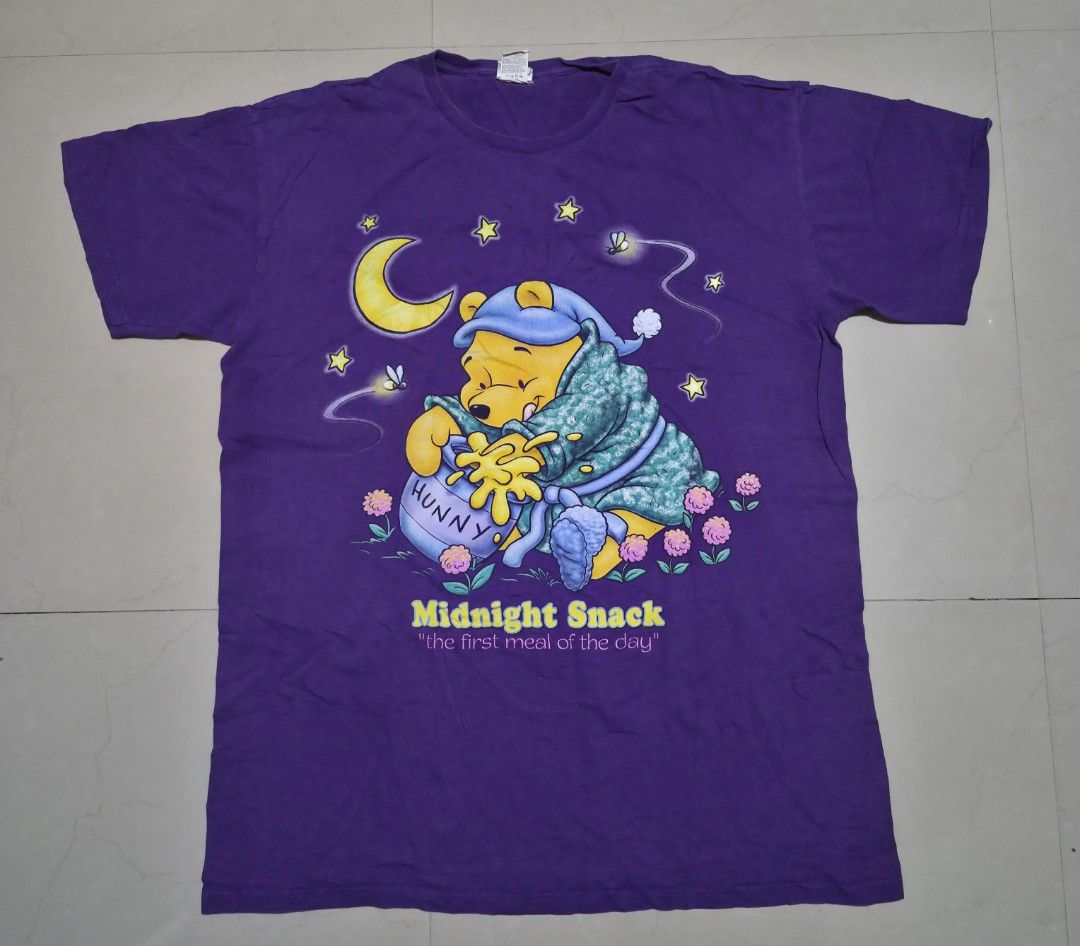 Vintage Pooh Shirt (Category: Activewear) located in Noveleta. Submitted by nep21 (Listing ID 1464808814, Image 1). Description: Vintage Winnie the Pooh by Disney Store Size XL 25x32 Very good condition 1,500 pesos Noveleta,Cavite location Shipping J&T or Lalamove.
