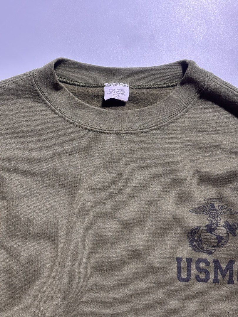 vintage usmc (Category: Hoodies) located in Calamba. Submitted by twstwrld (Listing ID 1464894768, Image 2). Description: 22x25 boxy fit m-large no issue.