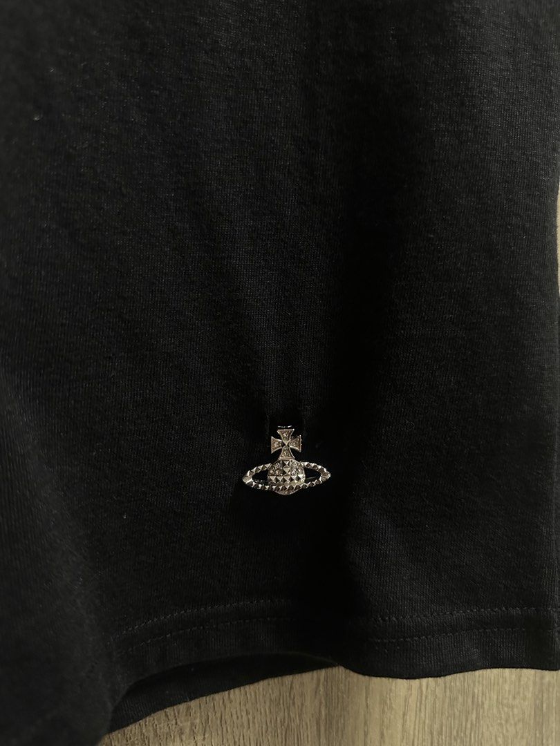 Vivienne Westwood Metal Logo Tshirt (Category: Shirts) located in Imus. Submitted by rckrmns (Listing ID 1464808521, Image 3). Description: Vivienne Westwood Metal Logo Tshirt Size M W- 17 L- 20 Good as new .