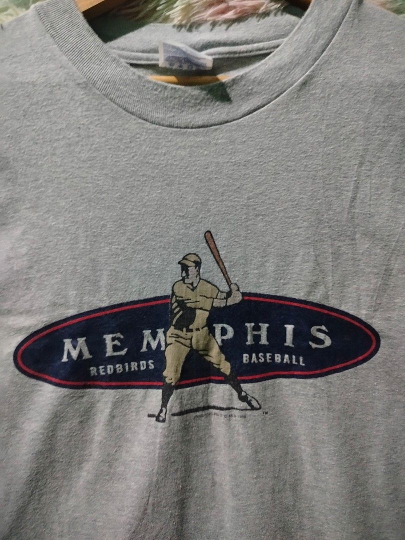 VNTG MEMPHIS BASSEBALL SHIRT (Category: Tshirts & Polo Shirts ) located in Palo. Submitted by ubnathrifteez (Listing ID 1461477981, Image 2). Description: Dimes: L26W20 Condition : EXCELLENT Color Rate : 9.5/10 Color : GRAY Issue : NONE NOTE : MAKAPAL ANG TELA SMOOTH SA KAMAY.