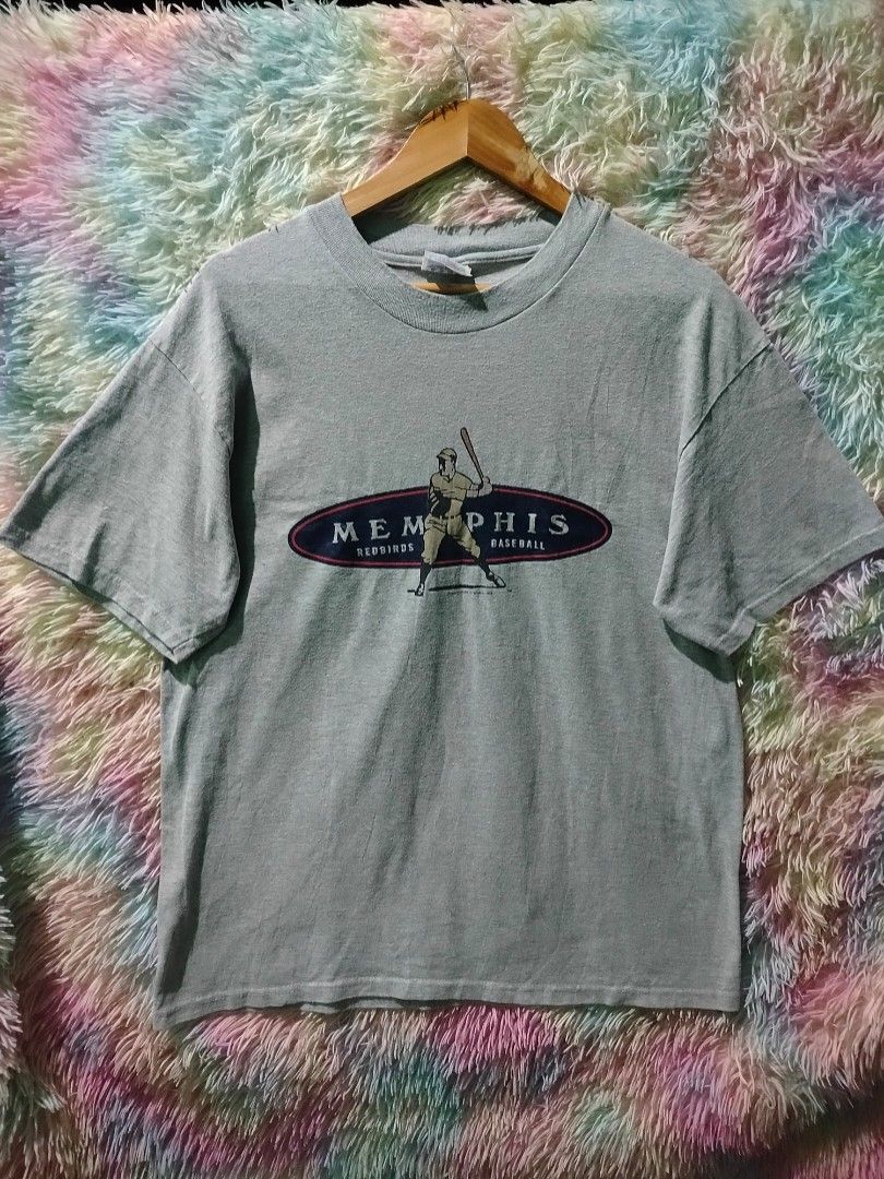 VNTG MEMPHIS BASSEBALL SHIRT (Category: Tshirts & Polo Shirts ) located in Palo. Submitted by ubnathrifteez (Listing ID 1461477981, Image 1). Description: Dimes: L26W20 Condition : EXCELLENT Color Rate : 9.5/10 Color : GRAY Issue : NONE NOTE : MAKAPAL ANG TELA SMOOTH SA KAMAY.