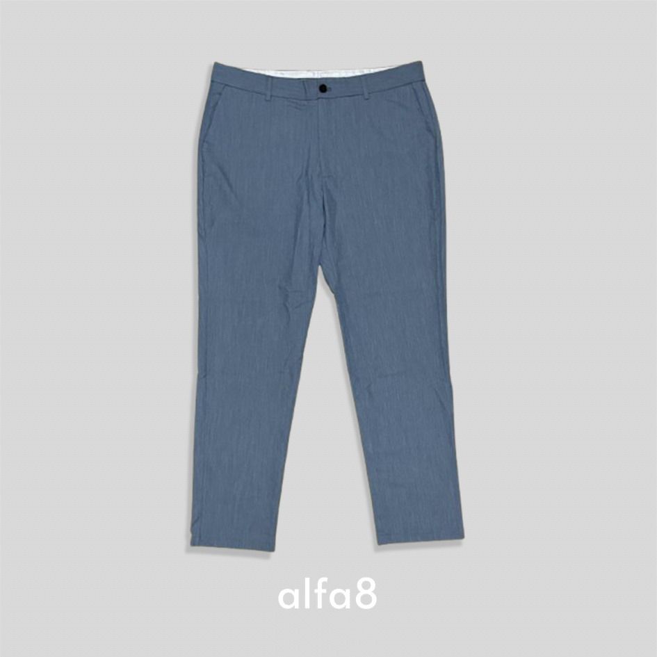 (W:34) Blue Casual Trousers Slacks (Category: Trousers) located in Imus. Submitted by alfa_8 (Listing ID 1464855595, Image 1). Description: Minimalist / Smart Casual / Normcore Condition: 9/10 (Great pre-loved condition, please manage expectations) Color: Steel Blue / Slate Blue.