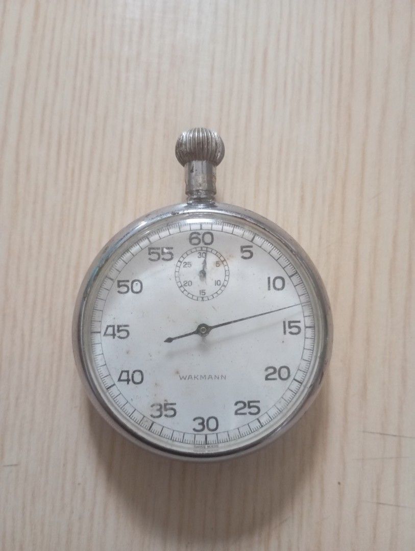 Wakmann vintage stopwatch (Category: Vintage Collectibles) located in Las Pinas. Submitted by quick_deals_great_finds2 (Listing ID 1464781680, Image 1). Description: Vintage swiss good working condition.