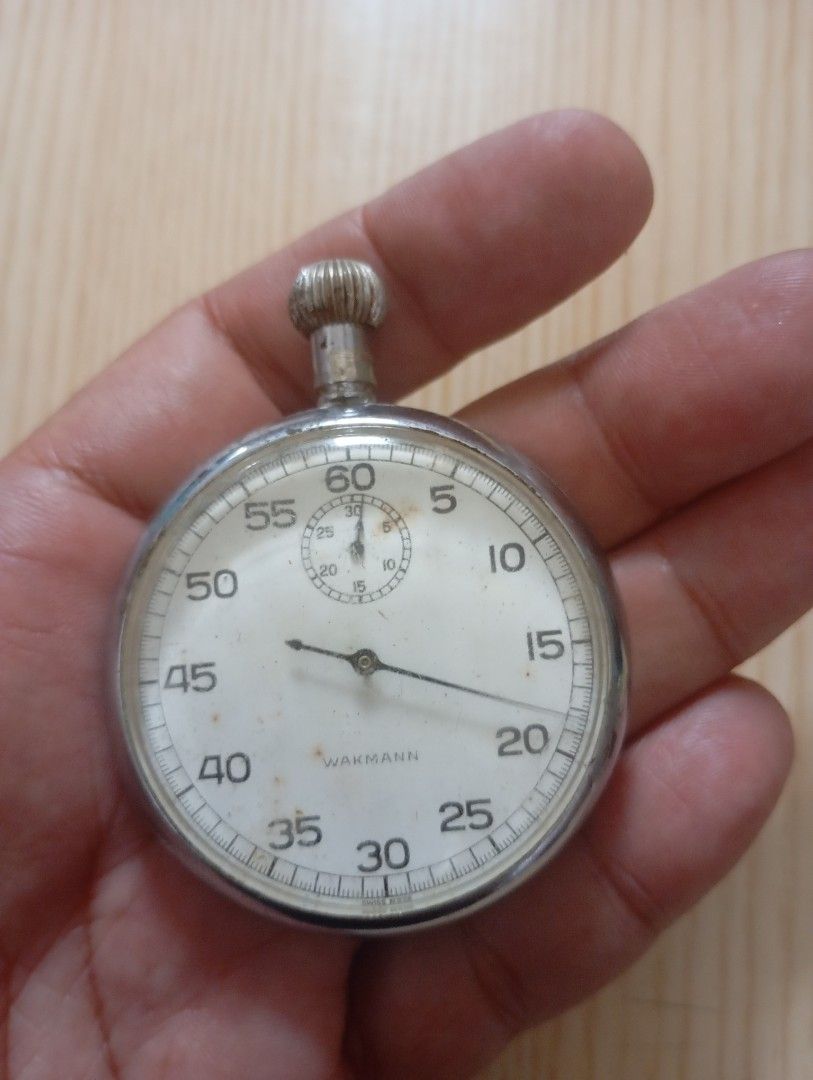 Wakmann vintage stopwatch (Category: Vintage Collectibles) located in Las Pinas. Submitted by quick_deals_great_finds2 (Listing ID 1464781680, Image 2). Description: Vintage swiss good working condition.