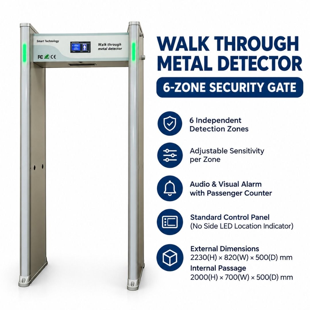 Walkthrough Metal Detector | 6 Zone Security Gate (Category: Security Systems & CCTV Cameras) located in Makati City. Submitted by johnstonecoolingmakati (Listing ID 1464773862, Image 1). Description: For more info message us..