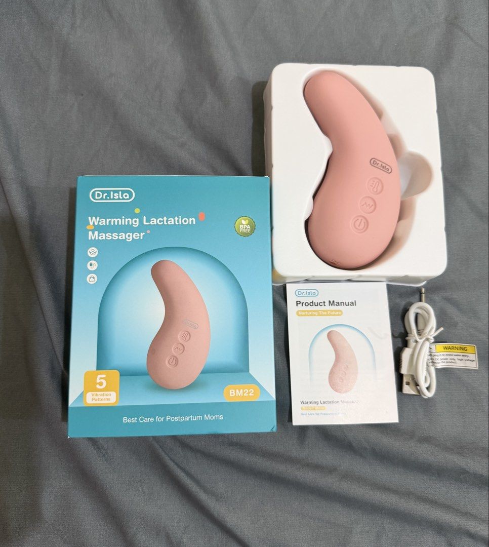 Warming Lactation Massager (Category: Maternity Care) located in Lingayen. Submitted by heyleaathena (Listing ID 1464938862, Image 2). Description: Complete accessories With free breast pads.