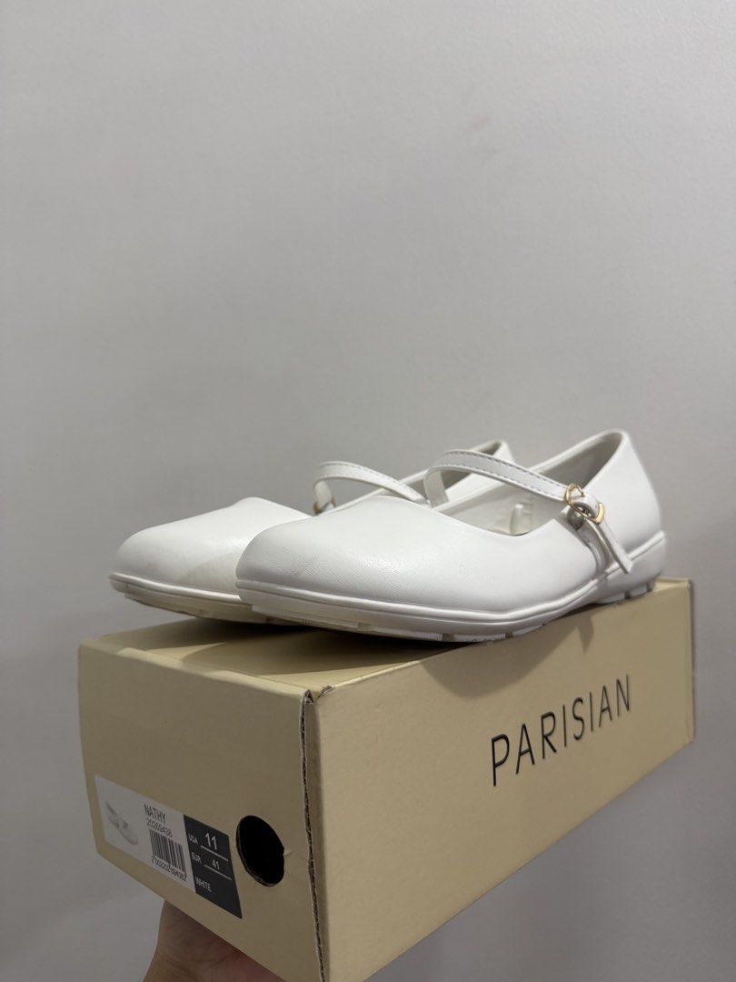 White Clinical Shoes (Category: Flats & Sandals) located in Paranaque City. Submitted by bern26ice (Listing ID 1464859346, Image 3). Description: - USA 11/ EUR 41 - Used once during oathtaking .