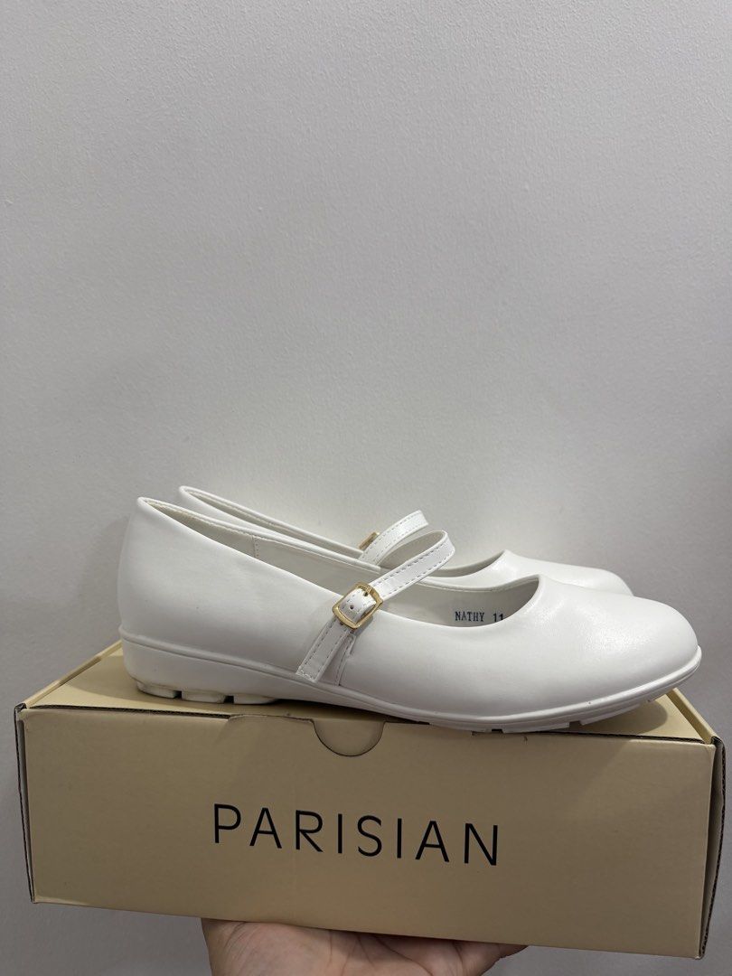 White Clinical Shoes (Category: Flats & Sandals) located in Paranaque City. Submitted by bern26ice (Listing ID 1464859346, Image 2). Description: - USA 11/ EUR 41 - Used once during oathtaking .