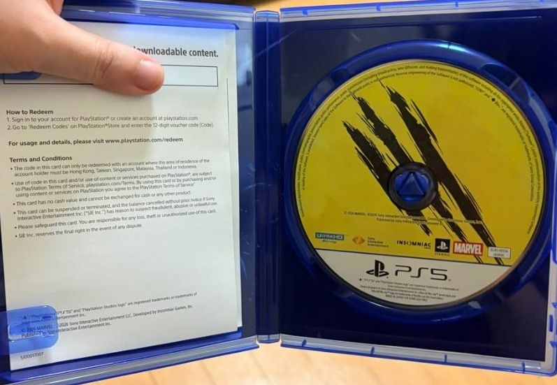 Wolverine PS5 UNUSED CODE!🔥 (Category: PlayStation) located in Quezon City. Submitted by brighttiger.4274fe (Listing ID 1464950984, Image 2). Description: Wolverine Disc With UNUSED CODE!!!🔥🔥🔥 NO TRADES 📍 Location: Eastwood, QC Meet-up around Eastwood OR pick-up/delivery c/o buyer (Grab/Lalamove) RFS: Done playing.