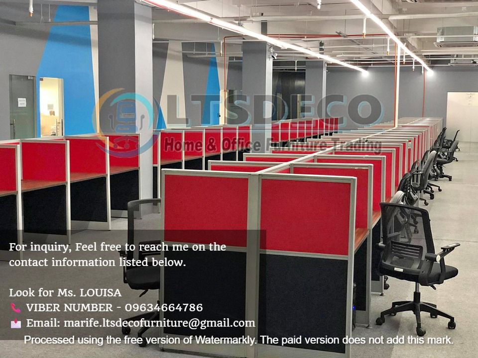 workstation tables modular office partitions (Category: Office Furniture & Fixtures) located in Mandaluyong City. Submitted by jessalyn.montero (Listing ID 1464845924, Image 1). Description: 👉Are you looking for WORKSTATION, MODULAR CUBICLES OFFICE PARTITION, and OFFICE FURNITURE SUPPLIER? LTSDECO Furniture, is direct supplier, manufacturer, and trusted provider of high quality, affordable and durable modular office divider partition, home and o