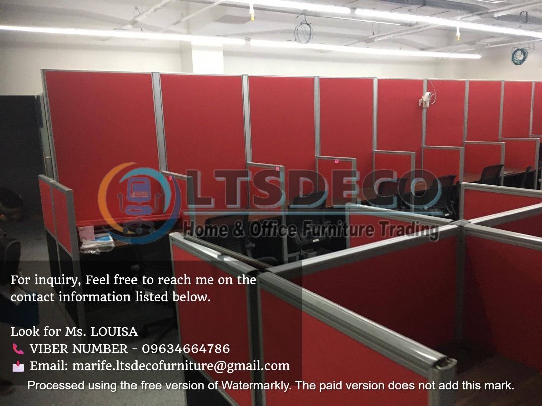 workstation tables modular office partitions (Category: Office Furniture & Fixtures) located in Mandaluyong City. Submitted by jessalyn.montero (Listing ID 1464845924, Image 2). Description: 👉Are you looking for WORKSTATION, MODULAR CUBICLES OFFICE PARTITION, and OFFICE FURNITURE SUPPLIER? LTSDECO Furniture, is direct supplier, manufacturer, and trusted provider of high quality, affordable and durable modular office divider partition, home and o