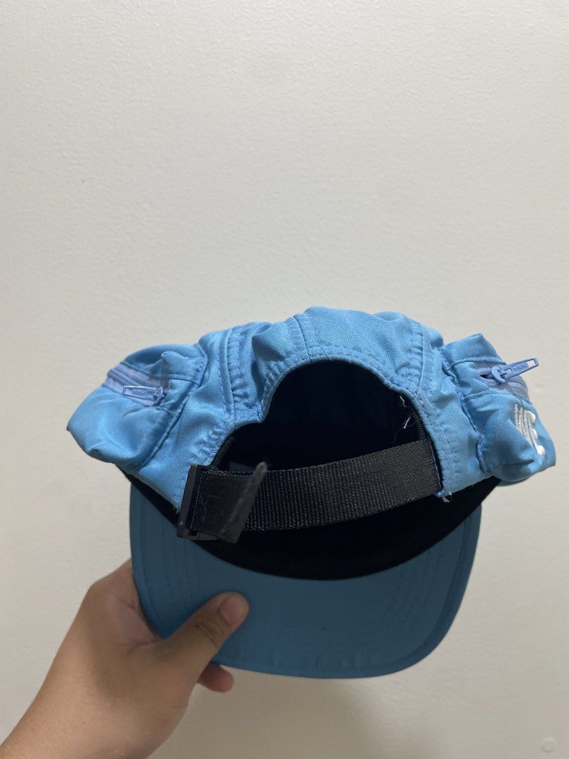 Worn Expressions Blue Compartment Cap (Category: Caps & Hats) located in Cagayan de Oro. Submitted by 16ozyakult (Listing ID 1464869627, Image 3). Description: Features a white embroidered front logo, hidden side stash pockets, and an adjustable strap. Cond: worn once only during a beach trip, never worn again. .
