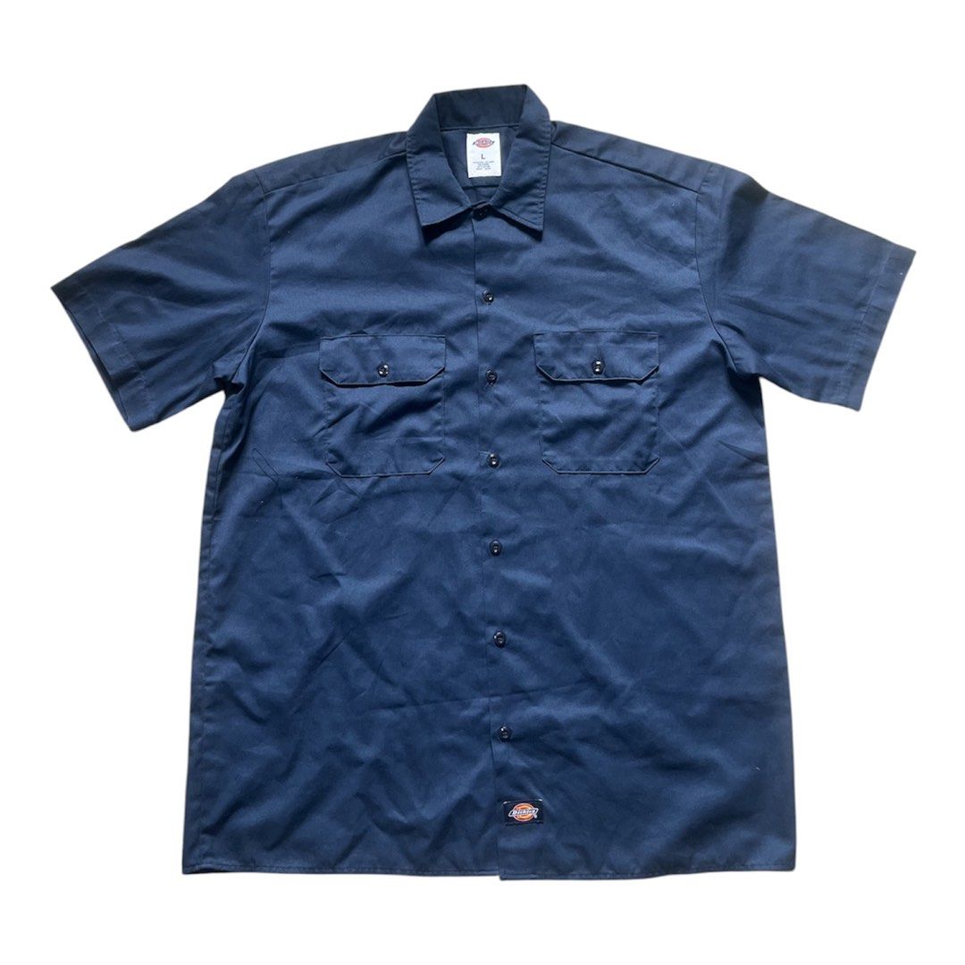 Y2K dickies polo shirt navy (Category: Tshirts & Polo Shirts ) located in Lapu Lapu. Submitted by jhonrener41426 (Listing ID 1464781984, Image 1). Description: Large on tag Dimes 24x32 Excellent condition Color rate 9.8/10 Authentic Issue none Navy blue Crispy pa .