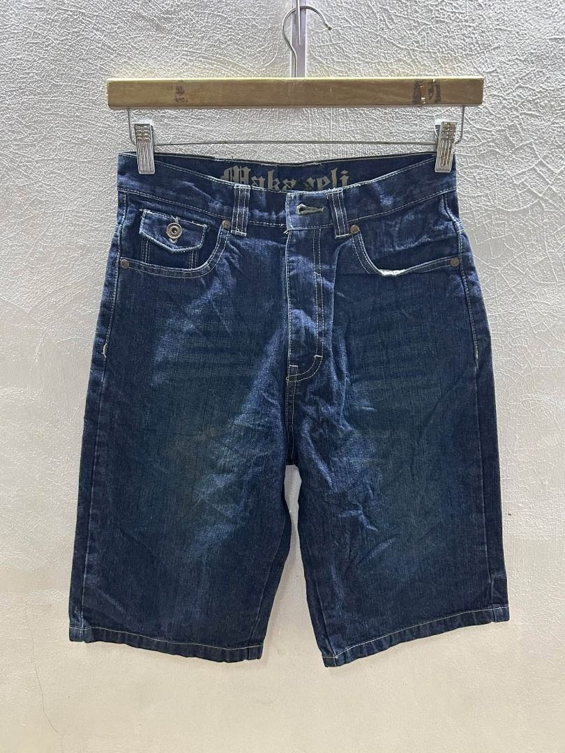 Y2K MAKAVELI JORTS (Category: Shorts) located in Caloocan City. Submitted by j3ngsanity (Listing ID 1464924111, Image 2). Description: SIZE : 28x23x10 ISSUE : MISSING BUTTON.