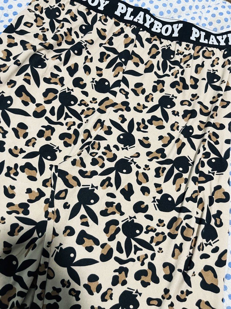 Y2K Playboy Leopard Print Wide-Leg Pants (Category: Other Bottoms) located in Navotas City. Submitted by y2kikaystuff (Listing ID 1464957278, Image 3). Description: Y2K Playboy Leopard Print Wide-Leg Pants Small fits 25-31(Waistline) 39.5Length Personal item from Japan No issue Can pass as new 400 only Pm me.