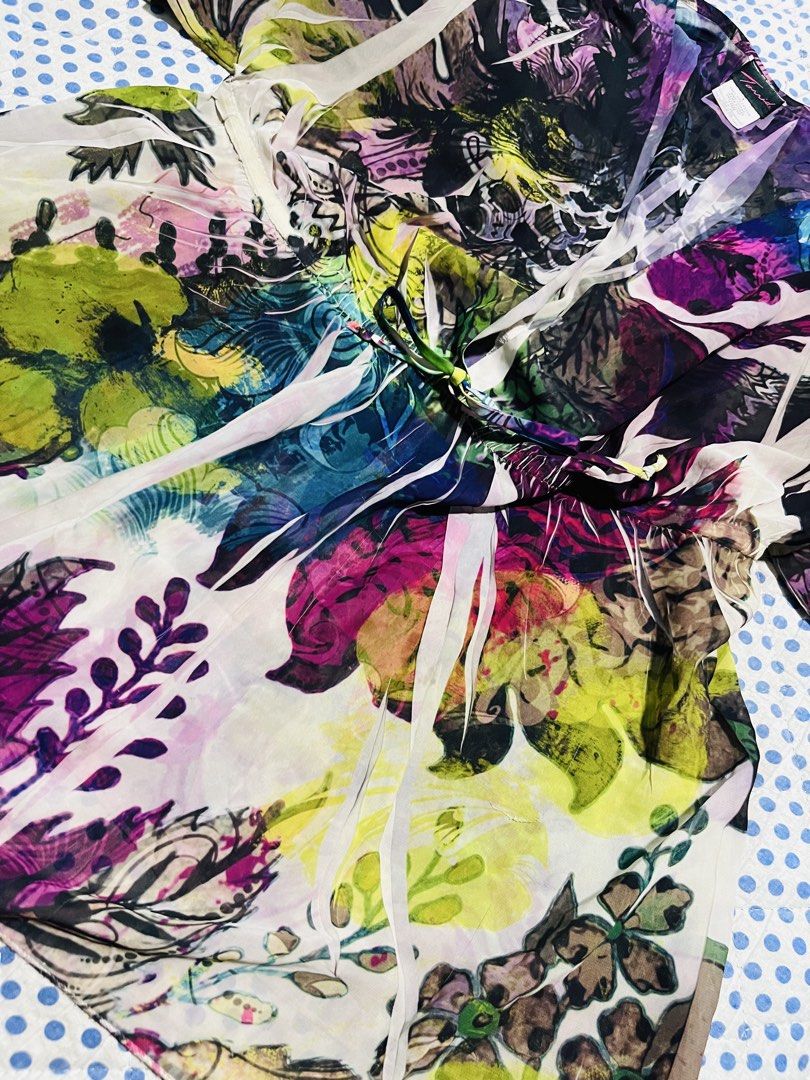 Y2K Torrid Kimono Tunic Top (Category: Dresses) located in Navotas City. Submitted by y2kikaystuff (Listing ID 1464957219, Image 2). Description: Y2K Torrid Kimono Tunic Top(Mini-Dress) Size 1 on tag fits Medium Dimension: 18.5W(Stretchable) 28L No issue Personal item from Japan Need wash only Very presentable 400 only Pm me.