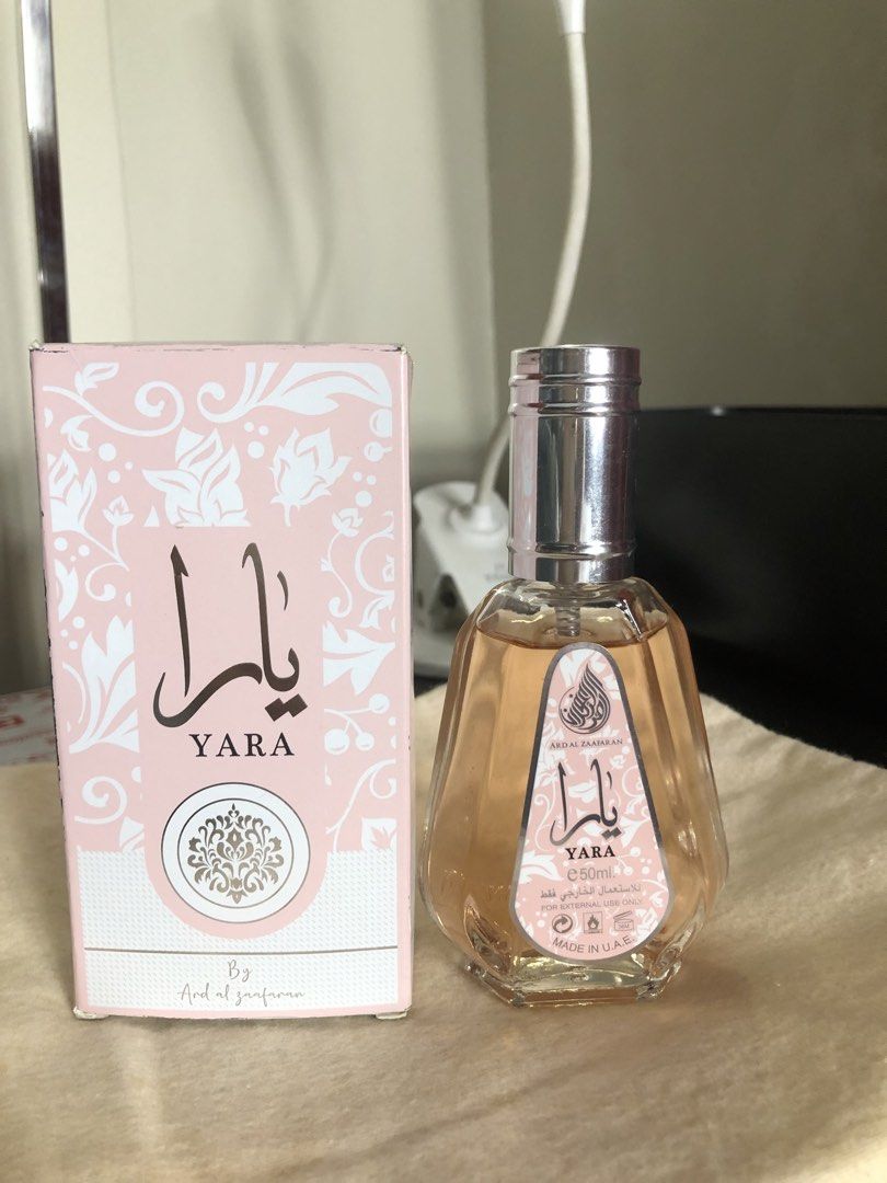 Yara edp 50ml dubai authentic perfume (Category: Fragrance & Deodorants) located in Pasig City. Submitted by maricrism68145 (Listing ID 1464923004, Image 1). Description: Gift from Dubai.