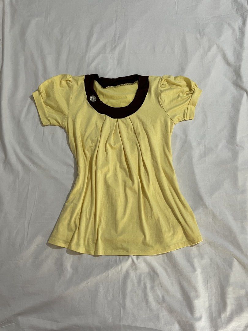 yellow babydoll button (Category: Others Tops) located in Bagabag. Submitted by segundavita (Listing ID 1464925179, Image 2). Description: .
