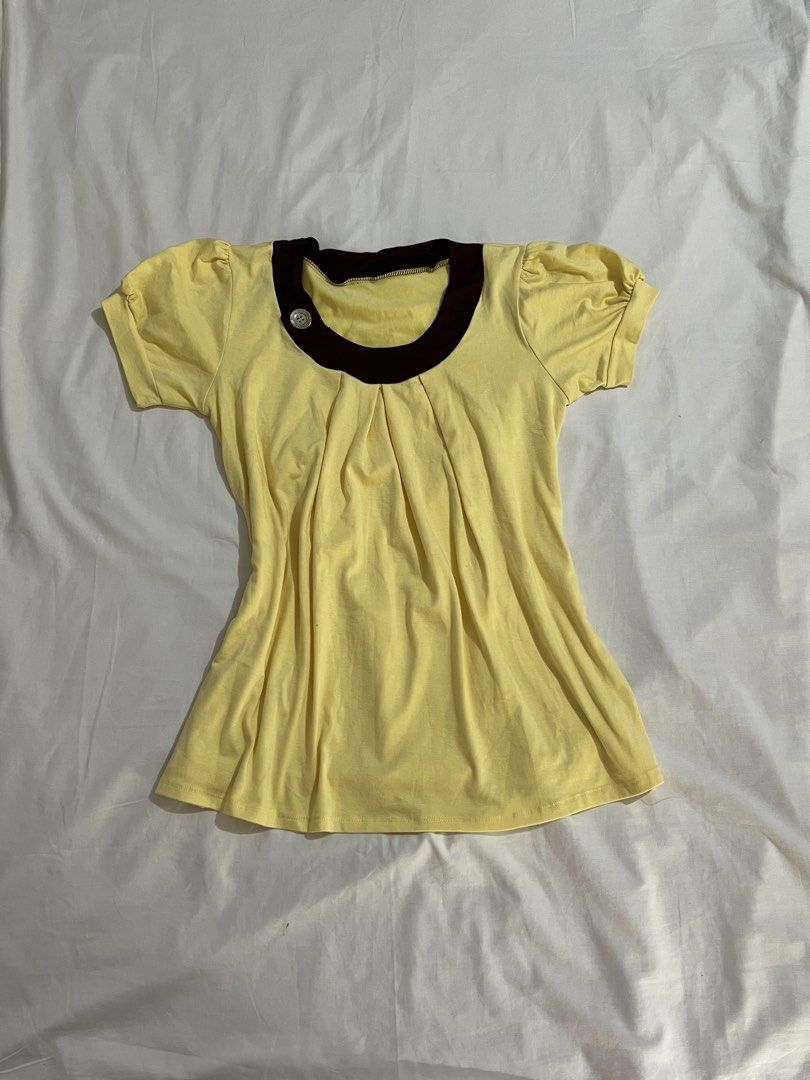 yellow babydoll button (Category: Others Tops) located in Bagabag. Submitted by segundavita (Listing ID 1464925179, Image 1). Description: .