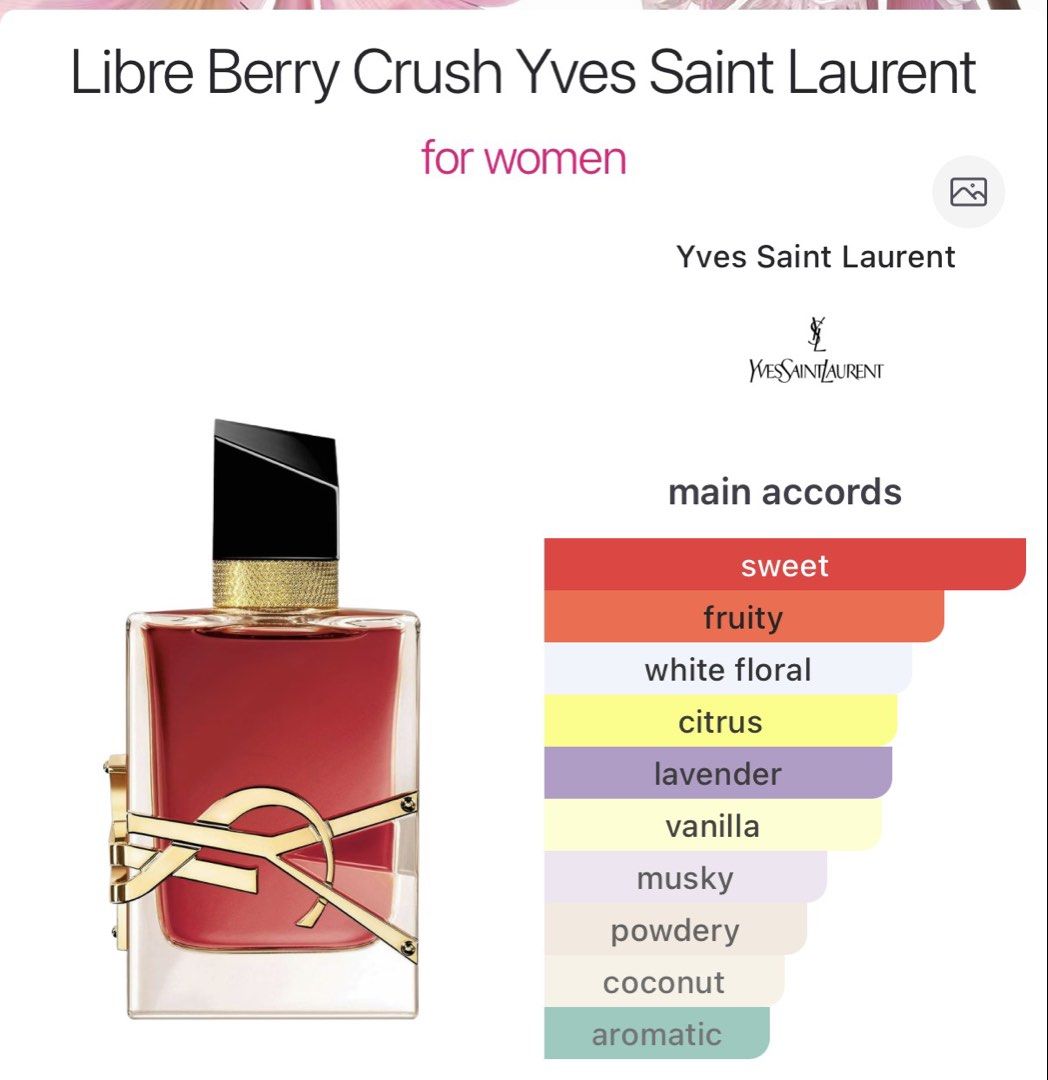 YSL Libre Berry Crush 10ml (Category: Makeup) located in Taguig. Submitted by makeupgoodiess (Listing ID 1464886607, Image 2). Description: .