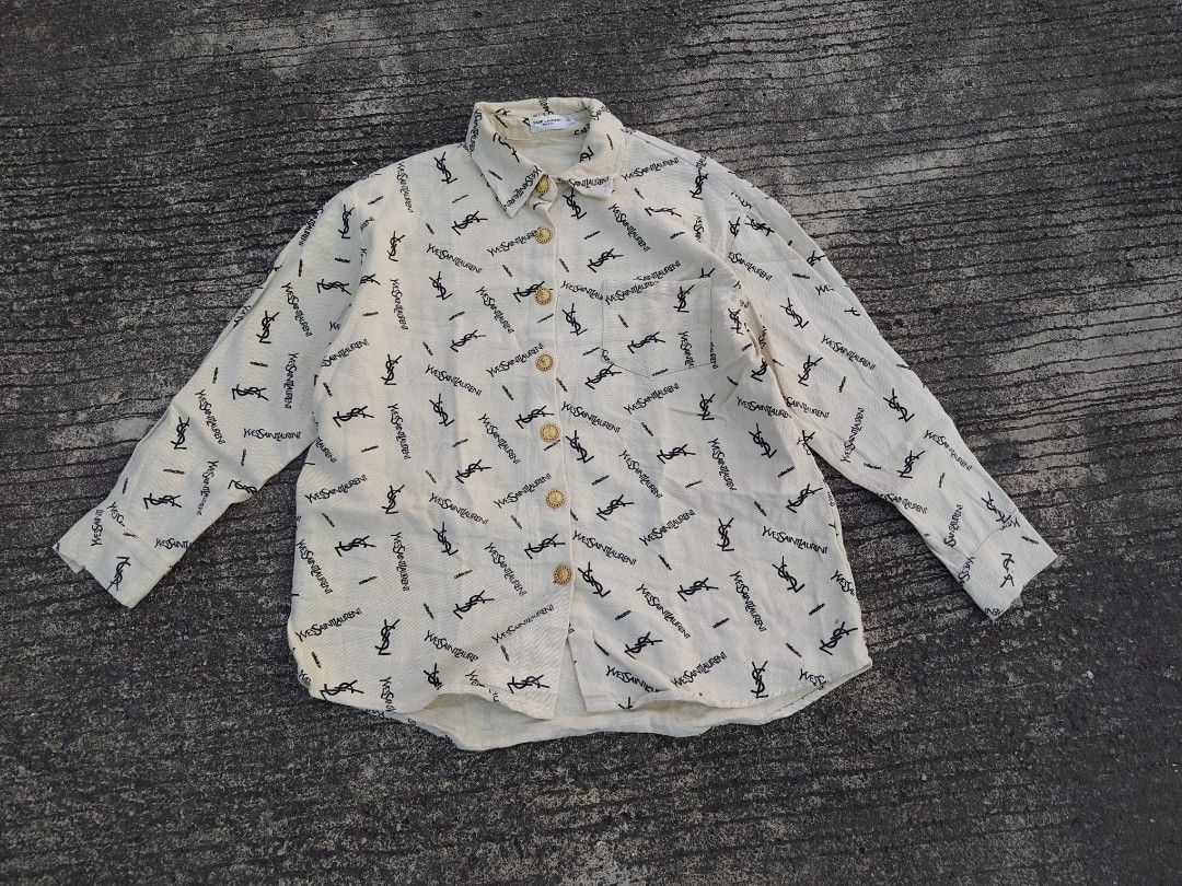 YSL LongSleeve 🔥 (Category: Longsleeves) located in Tabaco. Submitted by thrifttobecool (Listing ID 1464861505, Image 1). Description: Excellent Condition 💯 9.7/10 Color Rate 💯 20 Width 📌 24 Length 📌 S - M ✅ 380 ✅ + sf 📌 Location Bicol ✅.