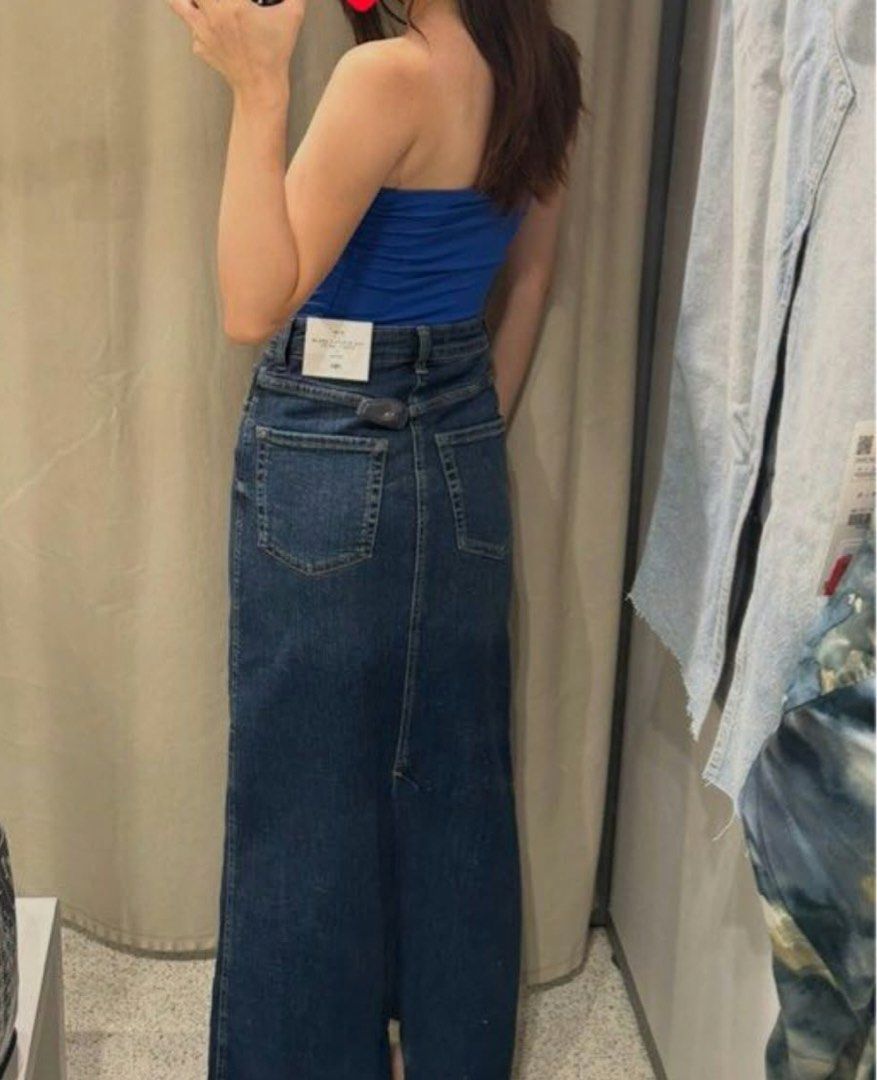 Zara Denim Maxi Skirt (Category: Skirts) located in Quezon City. Submitted by May.finds (Listing ID 1464846474, Image 2). Description: .