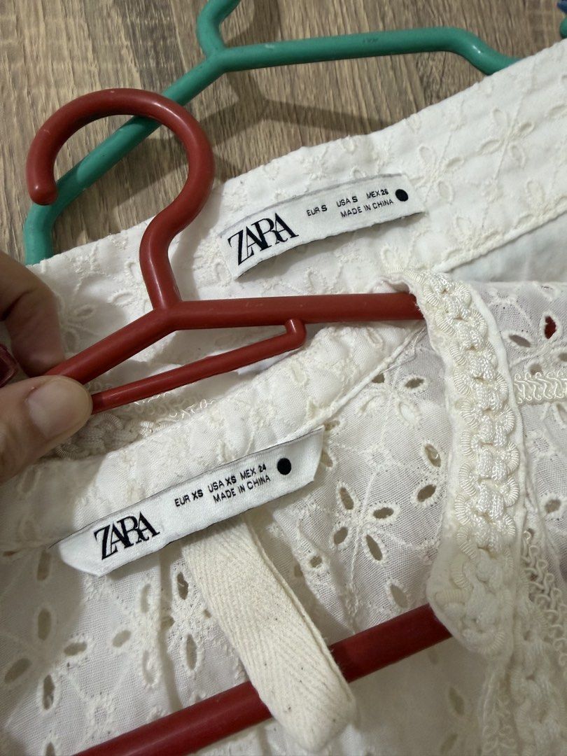 Zara eyelet shorts & top coords set (Category: Sets or Coordinates) located in Manila. Submitted by kheipreloved (Listing ID 1464853454, Image 2). Description: Xs- top Small- shorts Good as brandnew Original price in store around 4k.