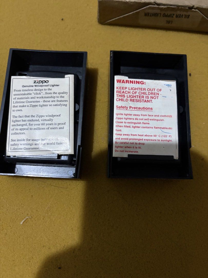 Zippo American Eagle 200th Anniversary Lighter Set (Category: Vintage Collectibles) located in Manila. Submitted by frokskake (Listing ID 1464831719, Image 3). Description: - Item: Zippo American Eagle 200th Anniversary Lighter - Condition: Brand new, unfired, with original orange safety sticker intact - Design: Beautiful engraved eagle on a silver case - Inclusions: Original display boxes, paperwork, and Certificate of Authenticity (COA) - Perfe