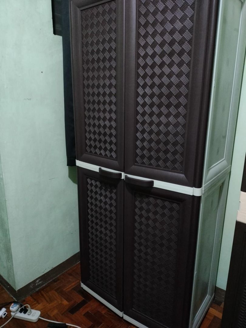 Zooey Elegant Rattan Cabinet (Category: Shelves, Cabinets & Racks) located in San Pedro. Submitted by leviandmillie (Listing ID 1464955283, Image 1). Description: ‼️PICK UP ONLY‼️ ‼️Kindly read all the information.‼️ 📦 Original Price: ₱4,600 💰 Selling Price: ₱2,500 🗄️ Zooey Elegant Rattan Cabinet ⚠️ (Contents NOT Included) Brand: Zooey Model: Elegant Rattan Cabinet Color: Choco Brown Material: Metal + Durable Plastic Dimensions: 78 cm (L) x 47