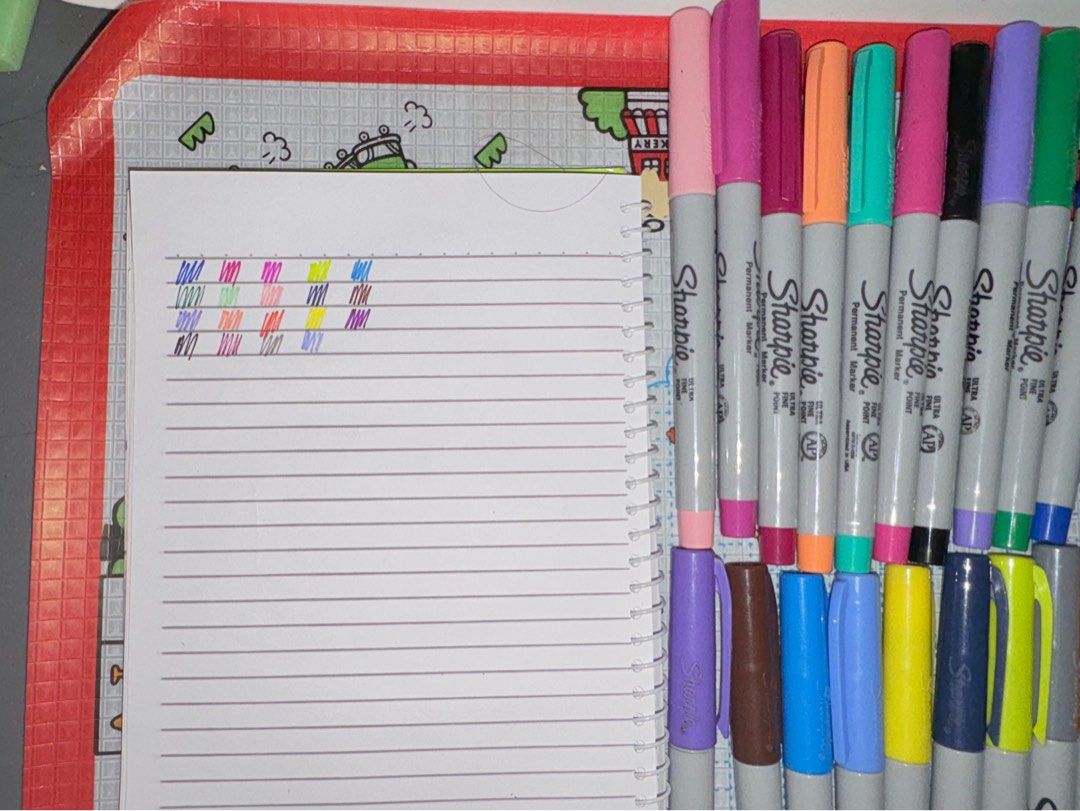 19 pcs Sharpie Ultra Fine Point Permanent Markers Set (Category: Stationery & School Supplies) located in Marikina City. Submitted by savedbygracephb (Listing ID 1459482604, Image 1). Description: - Set of Sharpie Ultra Fine Point permanent markers - Assorted vibrant colors included - Tested a few markers to demonstrate excellent ink flow - Ideal for detailed crafting, precise labeling, and artistic drawing - All markers are authentic Sharpie bra