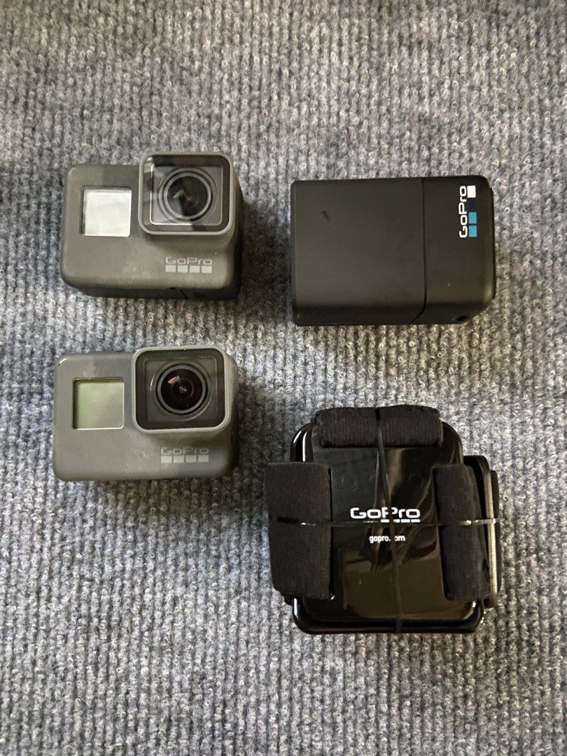 2 GoPro hero 5 Cameras with Accessories (Category: Cameras) located in Santa Cruz, Pampanga. Submitted by janstephen84566 (Listing ID 1459322880, Image 2). Description: - Two GoPro cameras included - Comes with a battery pack - Includes a mounting frame - Charging cable provided - Ideal for capturing adventures - Ready for your next trip - Feel free to ask any questions!.