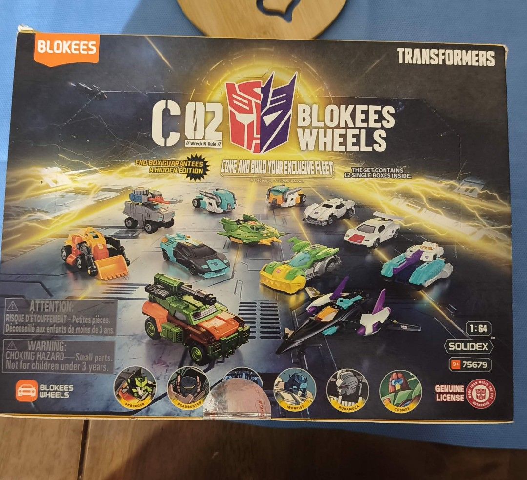 變形金剛 BLOKEES WHEELS C02 端盒 （分類：汽車模型）位於 Hong Kong。 由 sdfcforever 提交（商品編號 1459429665，圖片 1）。簡介： 全盒端盒未拆 。