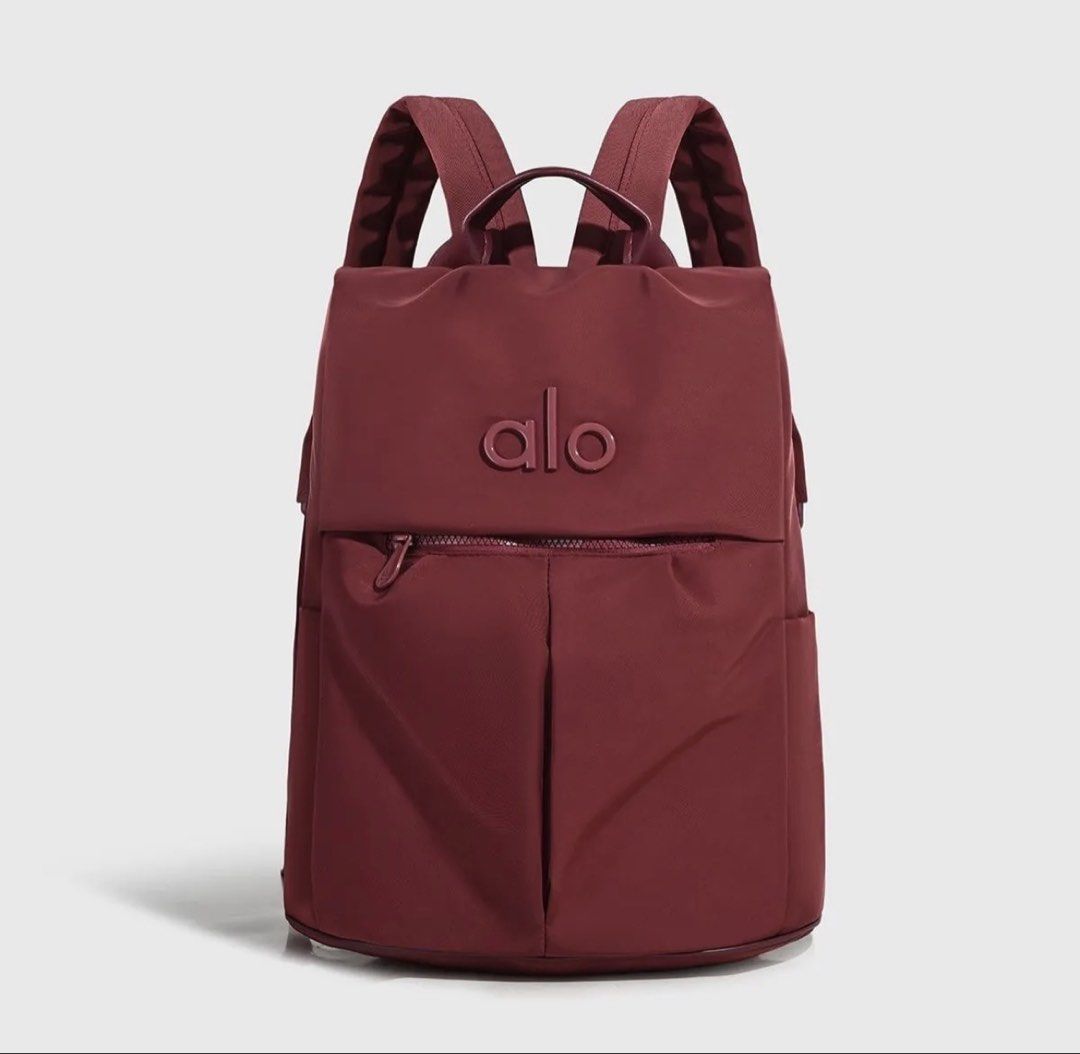 A lo bagpack (Category: Backpacks) located in Pototan. Submitted by tres_190725 (Listing ID 1459433846, Image 1). Description: Alo yoga backpack Burgandy Colorado Alo nylon backpack featuring a 3D embossed logo on the front. .