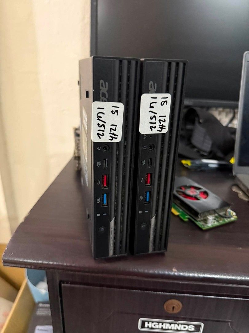 Acer veriton N4690GT (Category: Desktops) located in Manila. Submitted by happyearth.953a15 (Listing ID 1459449131, Image 1). Description: Acer veriton N4690GT I5 12th gen Intel UHD Graphics 730 16gb ram 512gb nvme Windows 11 pro OS WiFi✅ Unit with power adapter 💸💸 16,500 each Location: San Andres bukid manila Pick up or deliver.