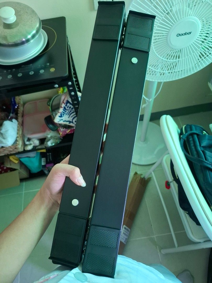 Adiustable Mobile Washing Machine and Refrigerator Base with Wheels (Category: Refrigerators and Freezers) located in Manila. Submitted by ianthine (Listing ID 1459342397, Image 2). Description: Wheels for Easy Mobility: Equipped with sturdy wheels at the bottom, this base allows you to easily move heavy appliances ike washing machines and refrigerators, saving effort and time. Brake System for Stability: The base features a reliable brake mechan