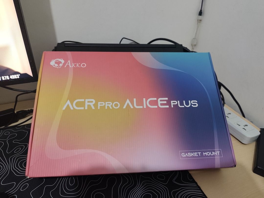 Akko ACR Pro Alice Plus Gasket Mount Keyboard (Category: Computer Keyboard) located in Dasmarinas. Submitted by datechguy (Listing ID 1459405928, Image 3). Description: **AKKO ACR PRO ALICE PLUS ⌨️** 💰 **₱ 4000 NEGOTIABLE** • Alice ergonomic layout • Gasket Mount • Hot-swappable • RGB Backlight • USB-C • Aluminum Plate • Includes spare PC Plate • Akko Silver Switches • Complete with **Original Box & Accessories** • **Good / Like New Condition** 