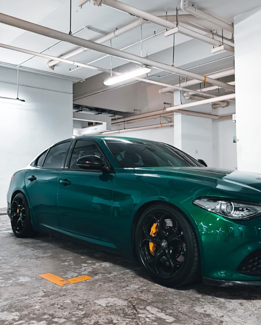Alfa Romeo Giulia Veloce (A) (Category: Used Cars) located in Singapore. Submitted by mijaburton (Listing ID 1361090345, Image 3). Description: 2020 Alfa Romeo Giulia | 2.0 Turbo | 280bhp | 8-Speed Auto Beautiful 2020 Alfa Romeo Giulia with the iconic Italian styling and excellent driving dynamics. 2.0L turbocharged engine producing 280bhp, paired with an 8-speed automatic gearbox. 115,000km mileage with COE till February 2031. Well maintained an