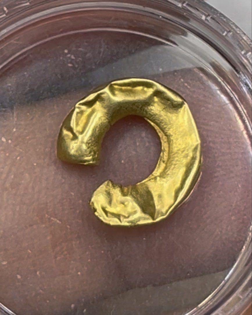 Ancient Excavated Gold Barter Ring (Category: Rings) located in Baguio. Submitted by usavemore (Listing ID 1459318139, Image 2). Description: Ancient Philippine Excavated Penniform Gold Barter Ring 20Karats Barter rings (Tagalog: panika) are ring-shaped gold ingots used as currency in the Philippines until 16th century. These are made of nearly pure gold. you will get this 1pc. Ancient Philippines Excavated Surigao Gold Treasures GOLD BARTER RING