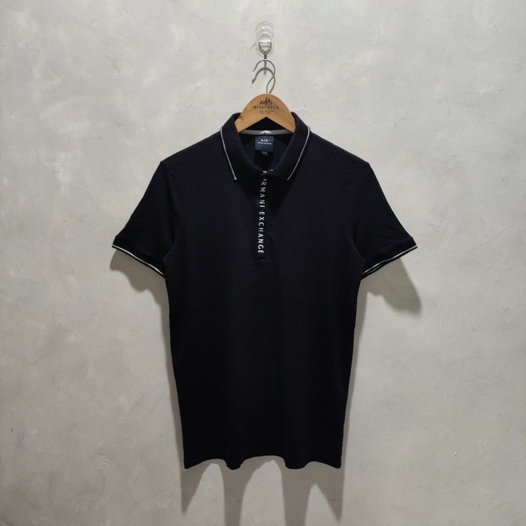 Armani Exchange (Category: Luxury Apparel) located in Villasis. Submitted by archivemode. (Listing ID 1459381065, Image 1). Description: Armani Exchange ______________________ Size: Small fit to Medium (Measured by INCHES) Width: 18.5 Length: 27.3 Condition: Excellent Color Rate: 9.9/10 Issue: None "Colors may vary due to lightening" "Swipe to see more details of piece and appreciate♥️" _______________________ Mine : 799.