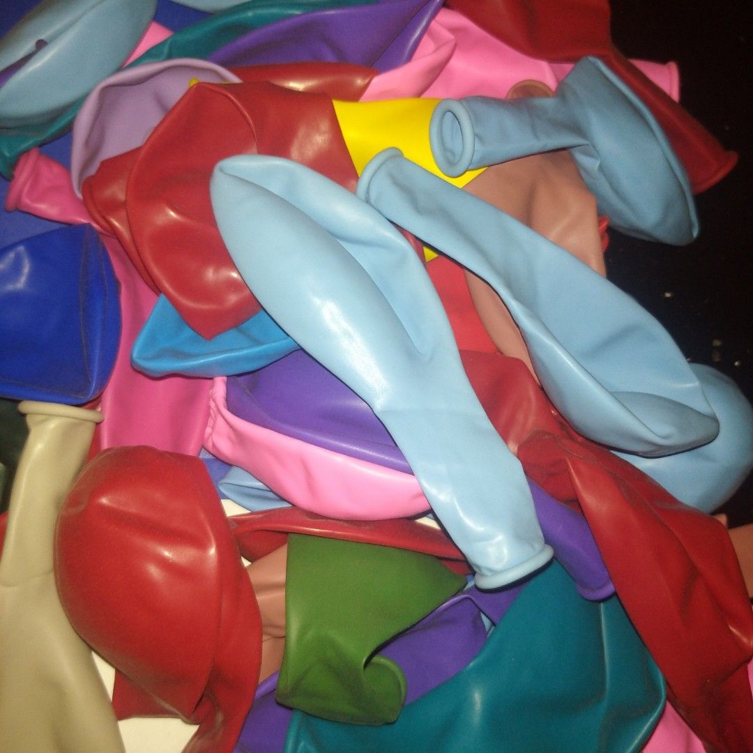 Assorted Color Latex Balloons for Party Decorations (Category: Occasions & Party Supplies) located in Quezon City. Submitted by Ola_G (Listing ID 1459467185, Image 3). Description: good for birthday, party, office celebrations, school events 45 balloons -11 red -6 blue -6 pink -4 purple -3 blue green -3 pink beige -12 multi color (shades/ single color) .