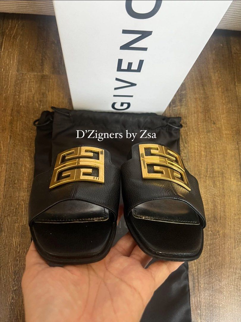Authentic Givenchy mule (Category: Sneakers & Footwear) located in Quezon City. Submitted by DZignersbyZsa (Listing ID 1459431605, Image 3). Description: Authentic Givenchy Mule Black leather Very good condition worn few times only with dustbag & box Size 6 womens with sole protector.