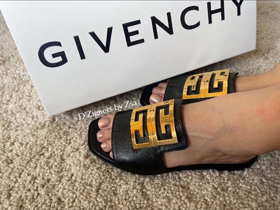 Authentic Givenchy mule (Category: Sneakers & Footwear) located in Quezon City. Submitted by DZignersbyZsa (Listing ID 1459431605, Image 2). Description: Authentic Givenchy Mule Black leather Very good condition worn few times only with dustbag & box Size 6 womens with sole protector.