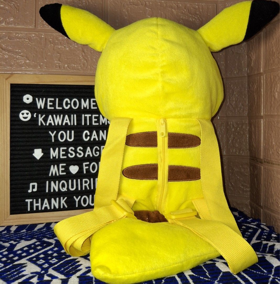 Banpresto 2018 Pokemon Pikachu Backpack Plush Toy (Category: Plushies & Soft Toys) located in Bulacan. Submitted by kawaii_items_stuffed_toys (Listing ID 1459479121, Image 3). Description: Brand new From japan box Banpresto 2018 Pokemon Pikachu Backpack Height 18inches/46cm Just message me if you ever want to see more pictures of the item, I'm more than glad to assist you. 📌Location: San Jose Del Monte Bulacan, Philippines 🛵Shipping: Flash/Lala